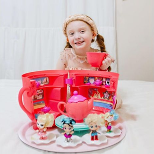 عروسک سورپرایزی Itty Bitty Prettys مدل Tea Party بزرگ با 25 سورپرایز -اسباب بازی